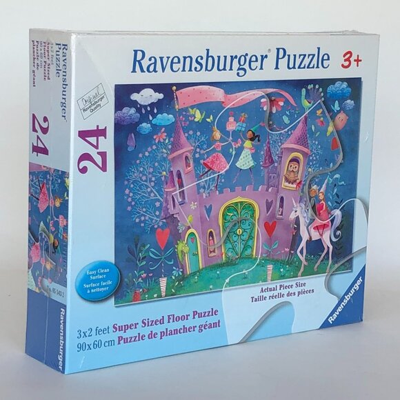 New sealed Ravensburger Floor Puzzle 24 Pc-Girls Birthday Party and Castle - Picture 12 of 16